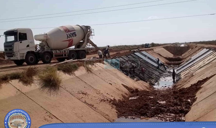 مجبل شمس الفرات يساهم في إنجاز مشاريع أقنية الري