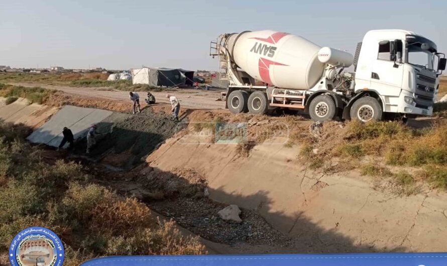 مجبل شمس الفرات يساهم في إنجاز مشاريع الري لصالح لجنة الزراعة