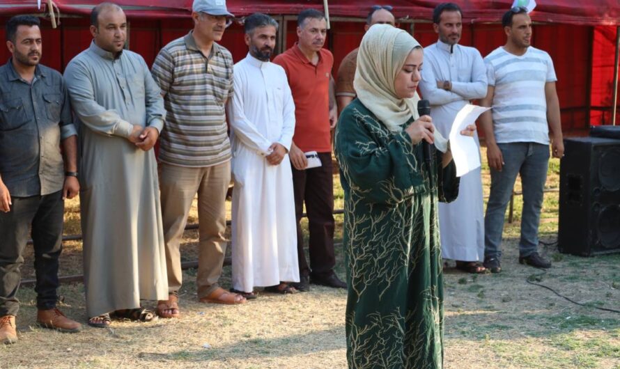 المجلس العام ينـ ـظم اجتـ.ـماعاً جمـ.ـاهيرياً لعدد من المرشـ ـحين لانتخـ ـابات البلديات ضمن حديقة الرشيد