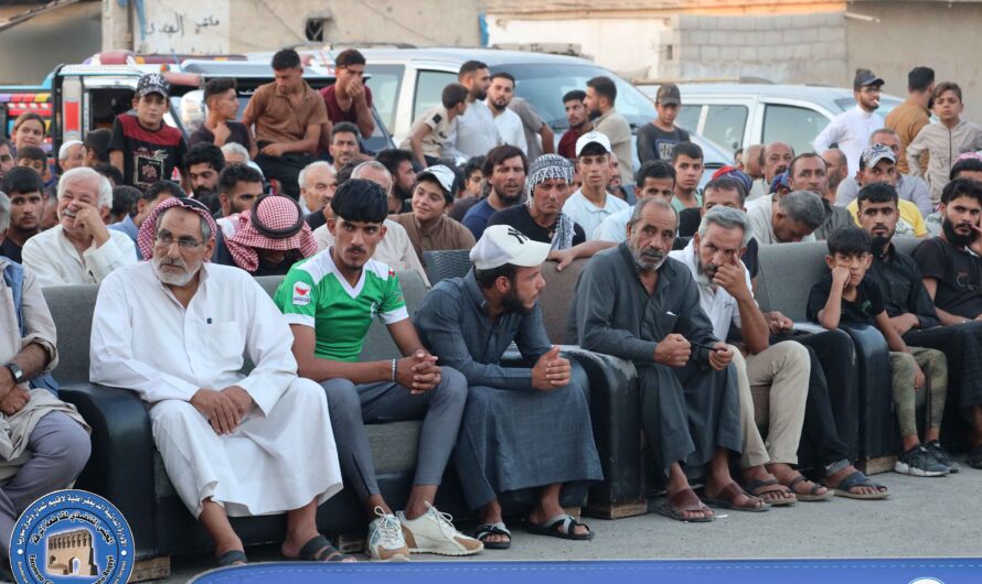 تنظيم اجتماع جماهيري في مجلس الشهيد أحمد الجانم