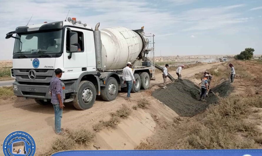 مجبل شمس الفرات يساهم في إنجاز عدد من مشاريع أقنية الري