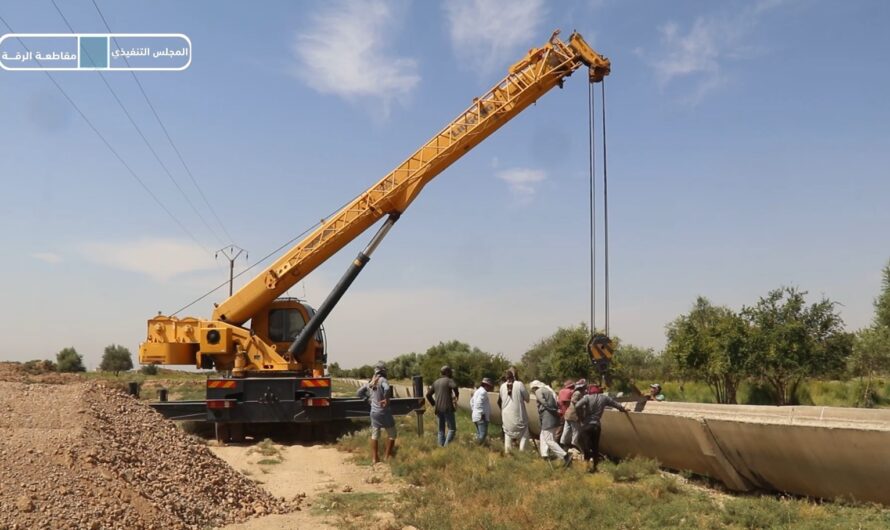 صيانة 40 قناة فلوم متضررة في قناة 32 جماسة